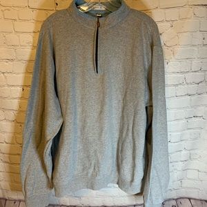 Peter Millar Gray 1/4 zip, XL